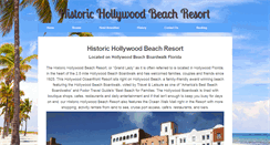 Desktop Screenshot of historichollywoodbeachresort.com