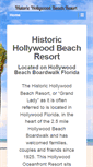 Mobile Screenshot of historichollywoodbeachresort.com